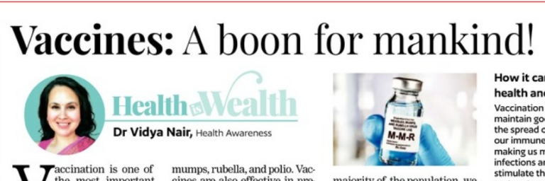 vaccines: A boon for mankind!
